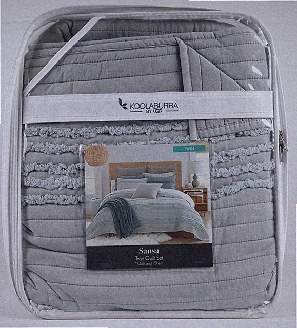 Koolaburra by Ugg Sansa Twin Quilt Set | Wild Dove