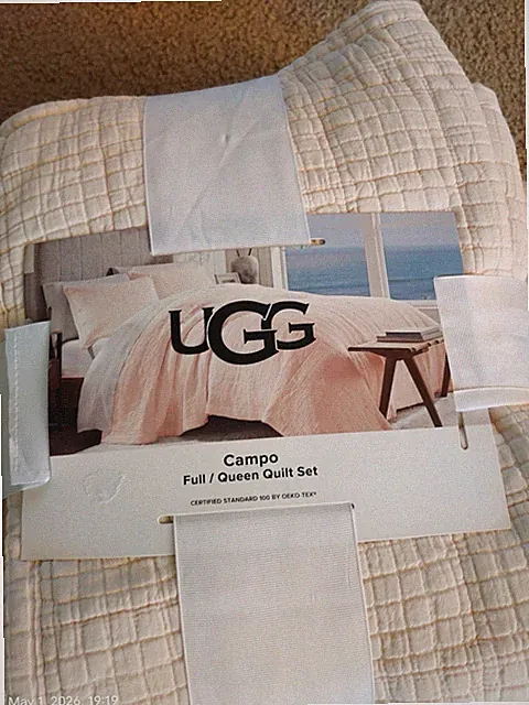 NWOT UGG Campo Full / Queen Quilt Set of 3 Himalayan Salt