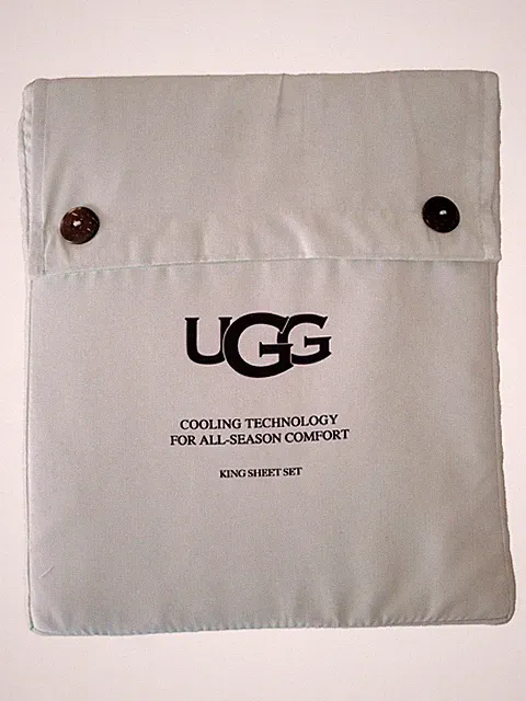 NWT UGG®KING SHEET SET-ALAHNA COOLING TECHNOLOGY ALL-SEASON-MOONDUST/GOLDEN TAN