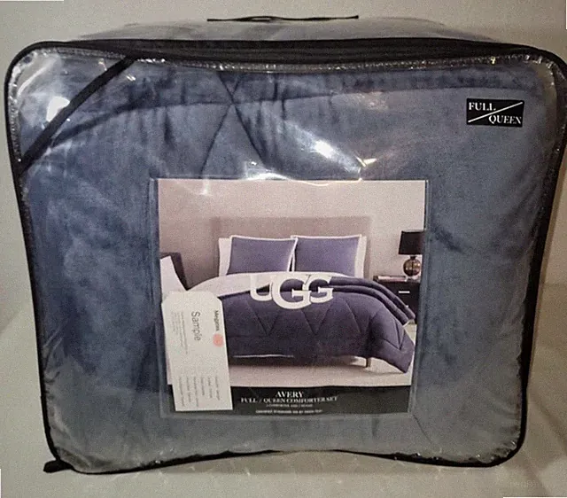 UGG Avery Full Queen Comforter Set 3pc. SAMPLE (Read Descriptions)