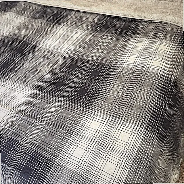 Ugg Avery Sherpa Lined Comforter 84x90 Full Queen Navy Plaid Flannel Gray Plush