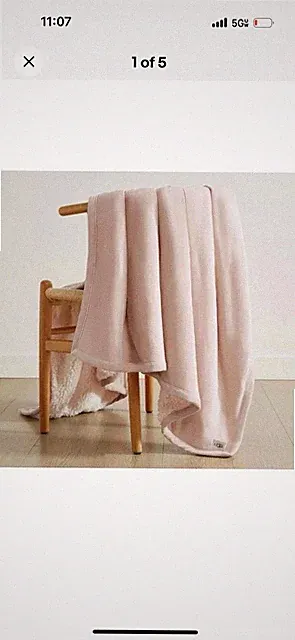 UGG Bliss Throw Blanket Plush Soft Fleece Fluffy Blankets for Bed or Couch Overs