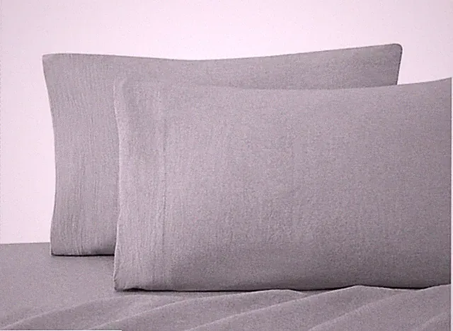 UGG Devon Standard Pillowcase Pair in Gray Heathered.