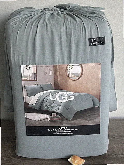 UGG Devon TWIN /TWIN XL Comforter Set of 2 NEW!