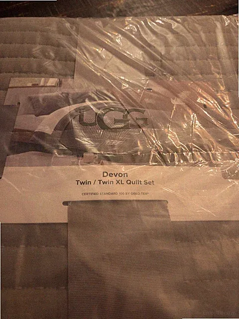 UGG Devon Twin/Twin XL Quilt Set Gray Quilted Machine Washable