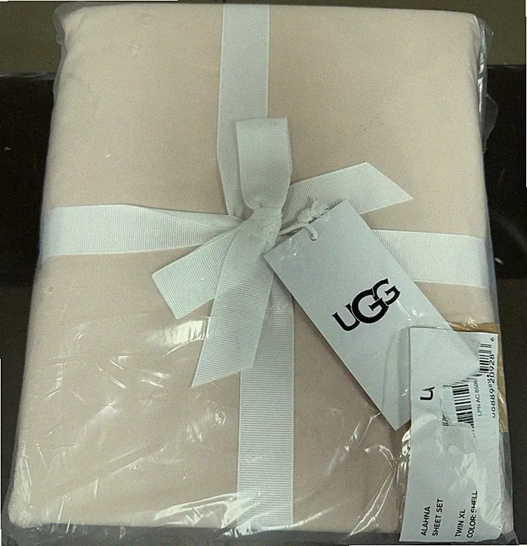 UGG Hedi Twin XL Sheet Set 3-Piece Luxury Cooling Sheets Deep Pockets Premium Be
