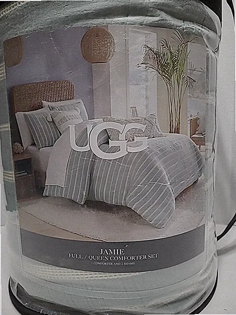 UGG Jamie Full/ Queen Comforter Set - 90" X 96" / 2-Shams 20" X 26" SUCCULENT