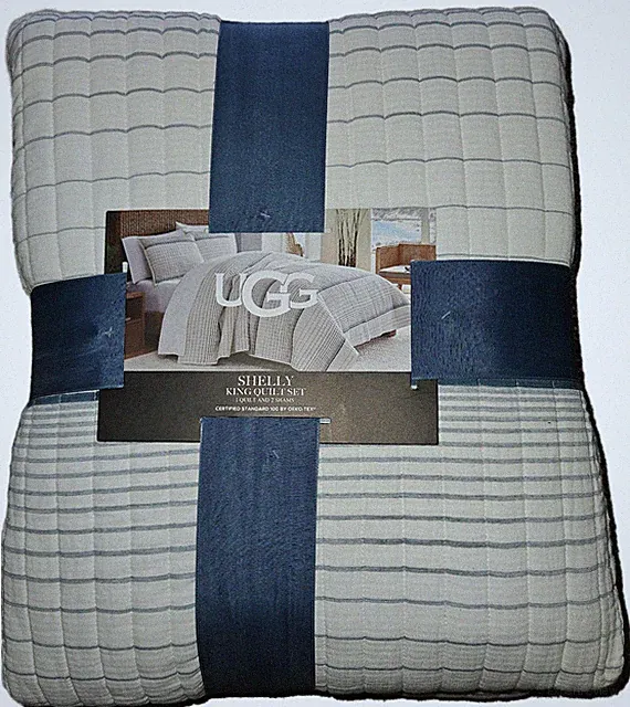 UGG Shelley 3-Piece King Quilt Set in Honor Blue